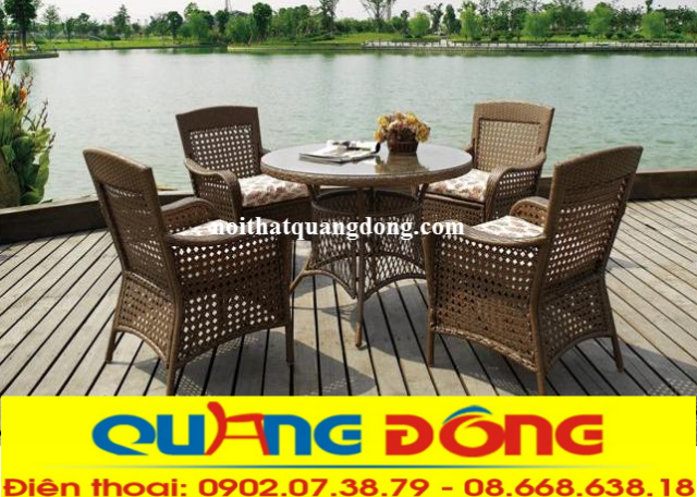 bộ bàn ghế cafe QD-267