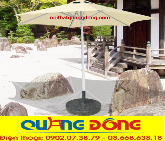 dù đúng tâm2,9 mét màu kem