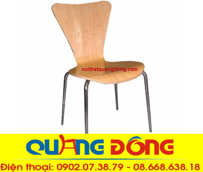ghế gỗ khung inox QD-024