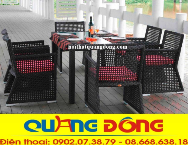 bộ bàn ghế cafe QD-268