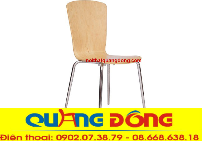 Ghế gỗ khung inox QD-017