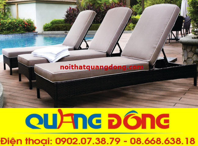 ghế hồ bơi mây nhựa qd-248