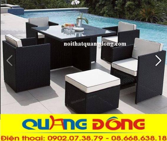 Sofa Mây Nhựa Ngoài Trời QD-610