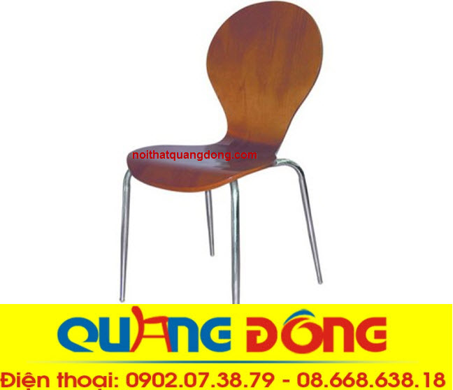 ghế gỗ khung inox QD-018
